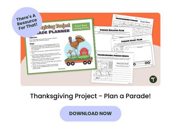Thanksgiving Parade Project with purple 