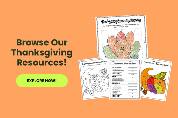 Thanksgiving Resource Collection Preview with green 