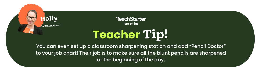 Teacher Tip: Is your classroom pencil sharpener in need of an upgrade? If you're shopping around to compare your options, you're in luck! The Teacher Starter teacher team and our wonderful teacher community is ready to share all the details on the best pencil sharpeners for the classroom — the real holy grail of sharpeners! From electric pencil sharpeners to manual, we've rounded up 10 teacher favorites, plus a few handy classroom tips to help pick the one that's right for your students and limit disruptions when it's in use. Read on for tips and reviews from our teacher community! How to Pick the Best Pencil Sharpener We know just how overwhelming shopping for the right pencil sharpener can be, especially with so many different types to choose from! So, before we get started, here's a handy guide of key features you might want to remember when looking for a classroom pencil sharpener. Best Electric Pencil Sharpeners We're starting off with electric pencil sharpeners because they can play a role in your classroom management — after all, the electric power means they sharpen more quickly, allowing students to do the job without disrupting the flow of the class. They also tend to be easier for younger students to use. One thing to keep in mind? Electric sharpeners are often noisier than their manual counterparts, which can cause a disruption! We've made sure to consider the noise factor in what we consider 