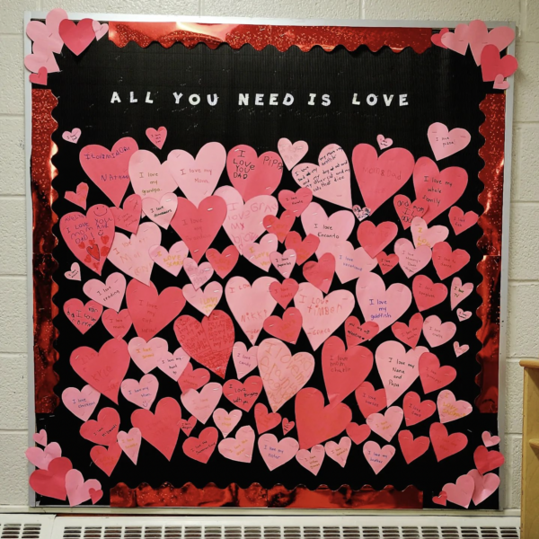 All You Need is Love bulletin board