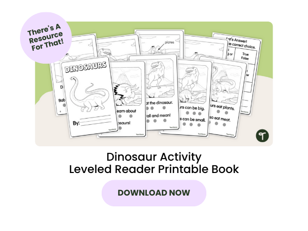 Dinosaur Activity Printable Book with pink 
