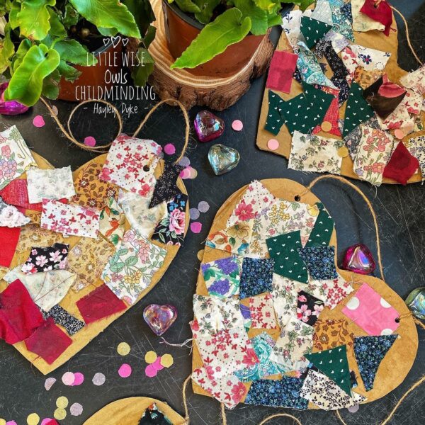 Recycled Hearts Craft