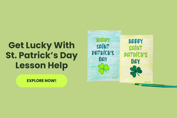 St. Patrick's Day Resources with green 