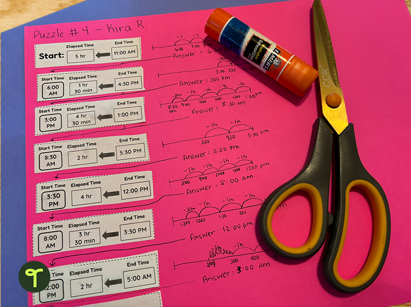 elapsed time game puzzles