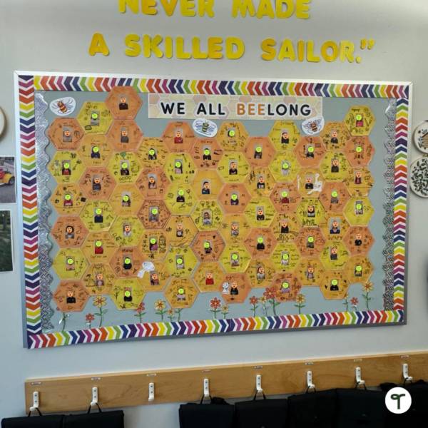 Bee and Honeycomb Bulletin Board