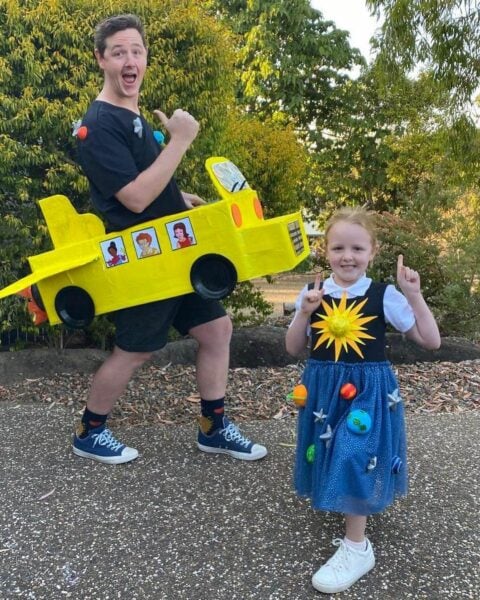 Magic School bus costume 