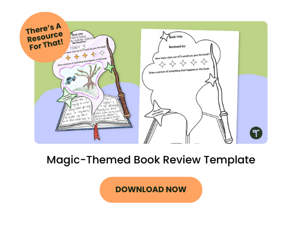 Magic-Themed Book Review Template