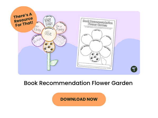 Book Recommendation Flower Garden - Template