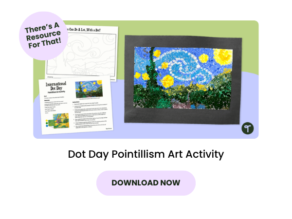 Dot Day Pointillism Art Activity