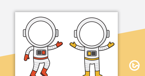 宇航员模板的预览图像 - 教学资源