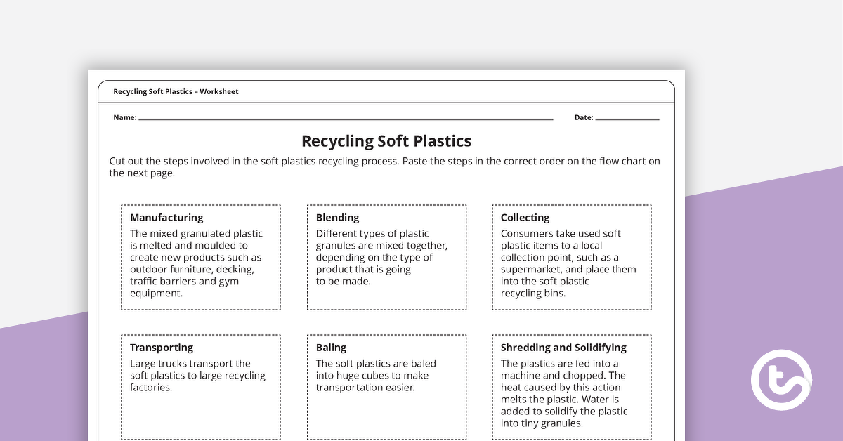 Preview image for Recycling Soft Plastics – Worksheet - teaching resource
