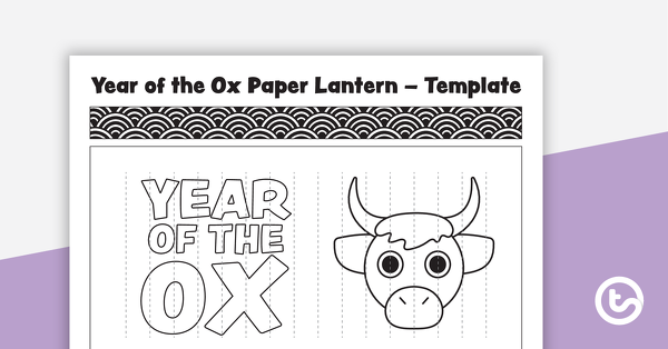 Thumbnail of Year of the Ox – Paper Lantern Template - teaching resource