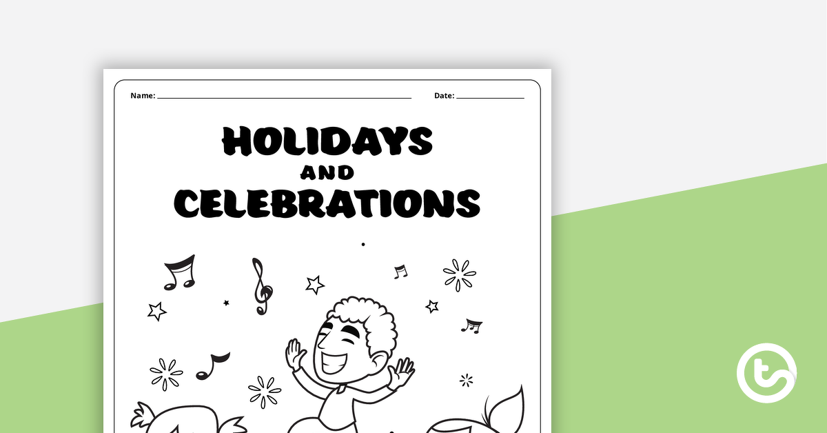 Preview image for Celebrations and Holidays – Lower Primary Workbook - teaching resource