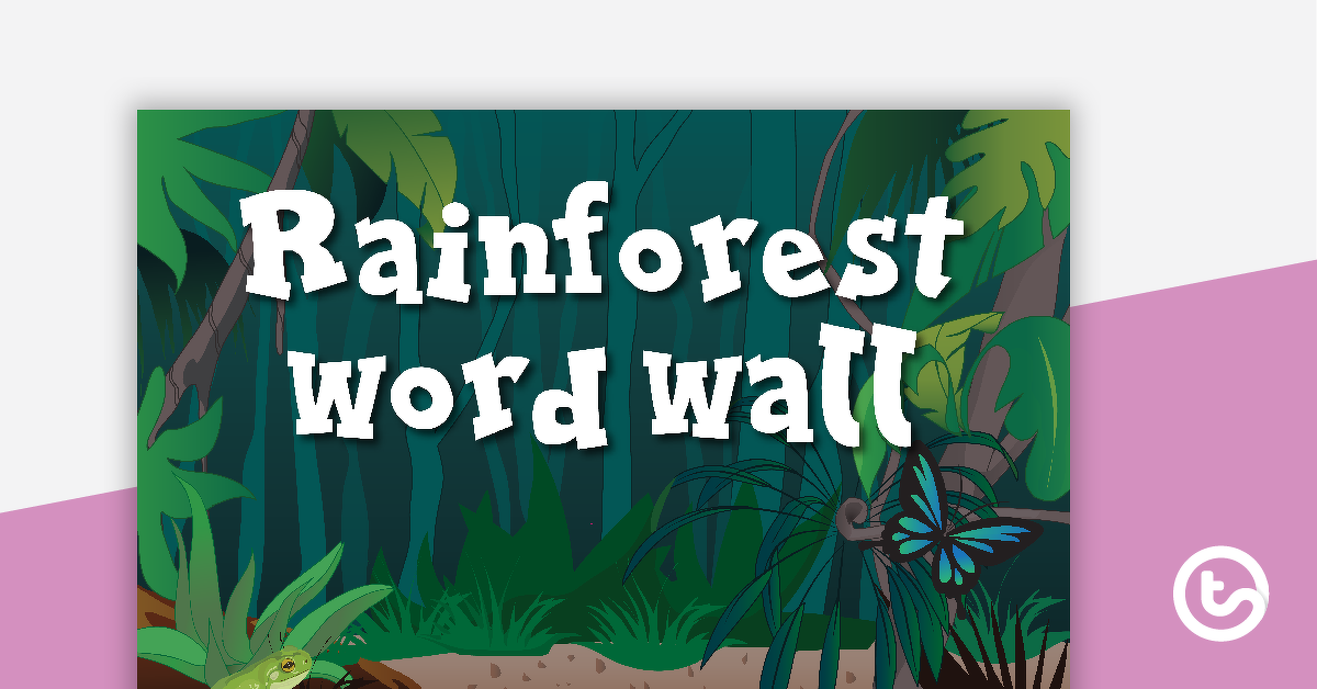 Preview image for Rainforest Word Wall Vocabulary - teaching resource