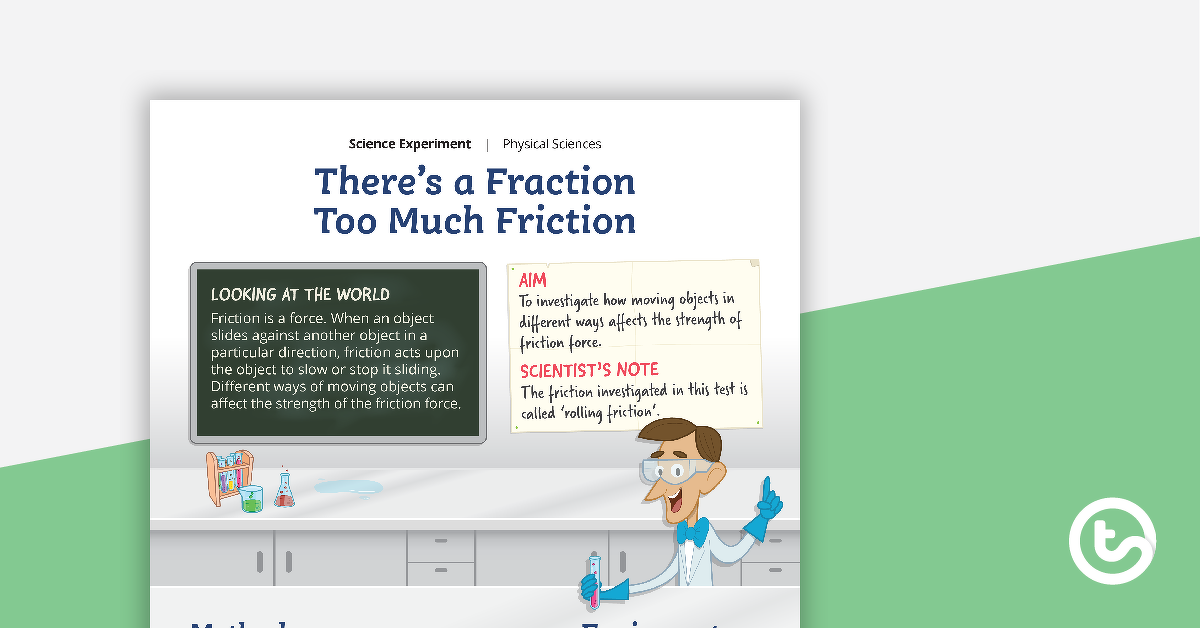 Preview image for There's a Fraction Too Much Friction - Science Experiment - teaching resource