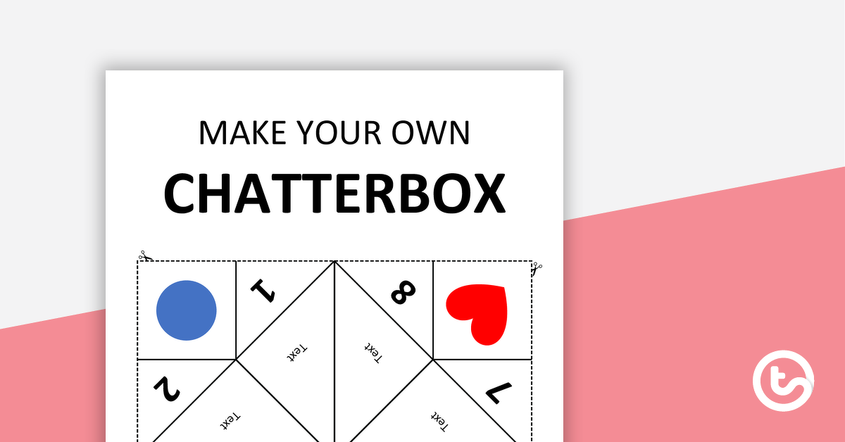 Preview image for Editable and Blank Chatterbox Templates - teaching resource