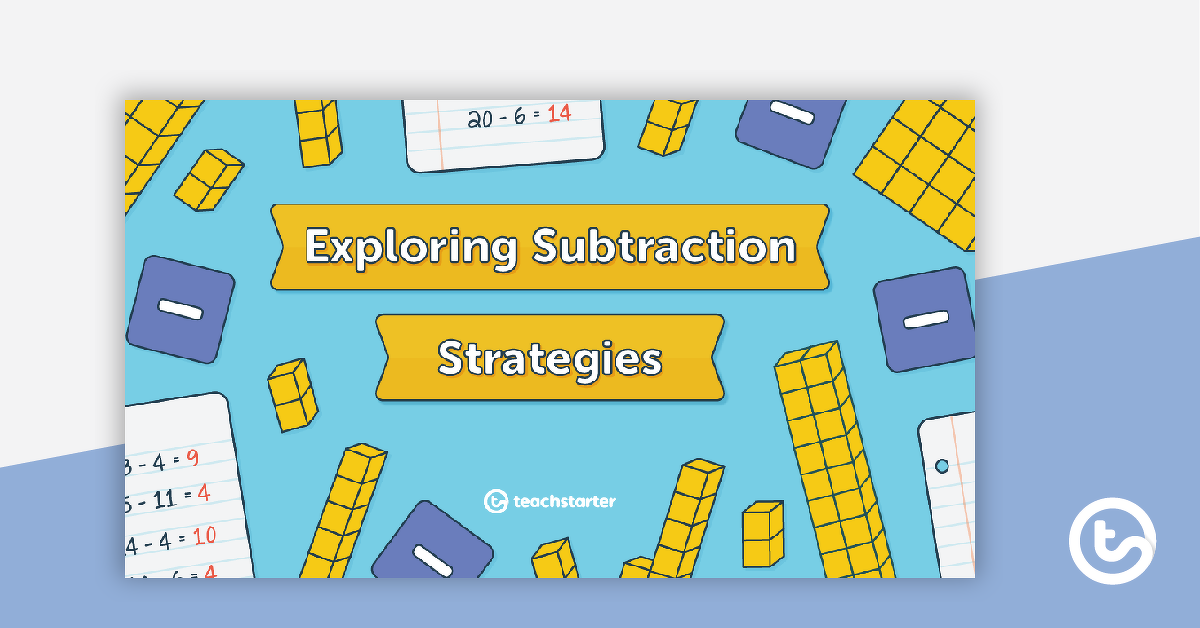 Preview image for Exploring Subtraction Strategies PowerPoint - teaching resource