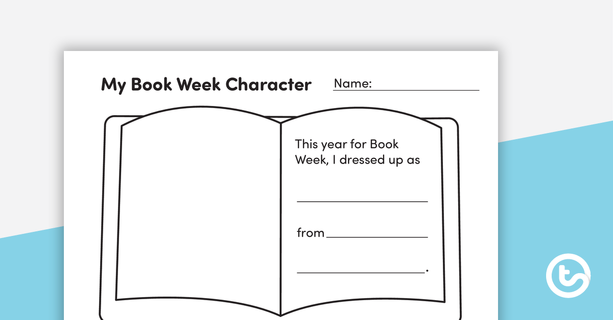 Preview image for My Book Week Character – Template - teaching resource