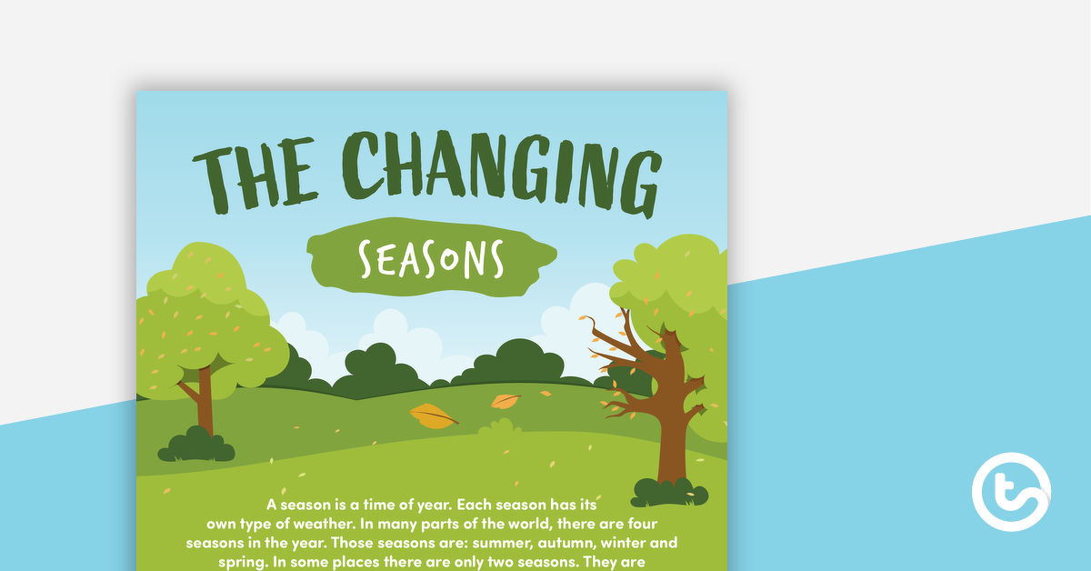 Preview image for The Changing Seasons – Worksheet - teaching resource
