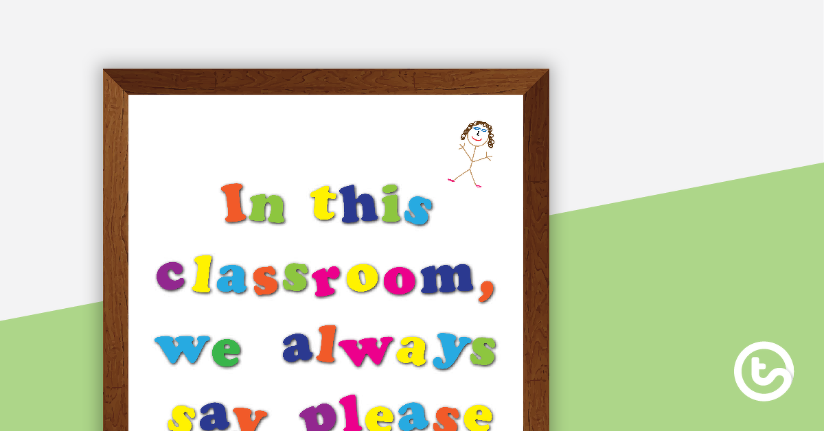 Preview image for Please and Thank You Sign - teaching resource
