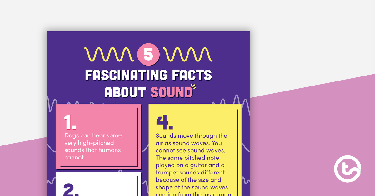 Preview image for 5 Fascinating Facts About Sound – Worksheet - teaching resource