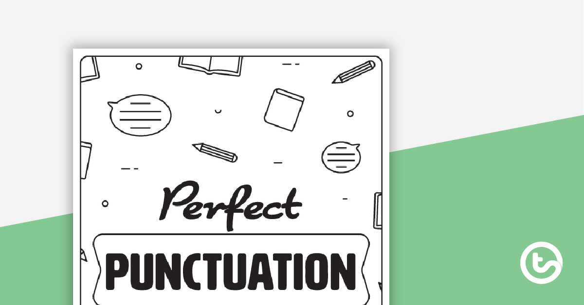 Preview image for Perfect Punctuation Volume 1 – Worksheet Book - teaching resource