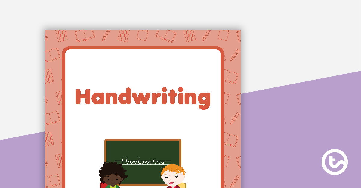 Preview image for Handwriting Book Cover - Version 1 - teaching resource