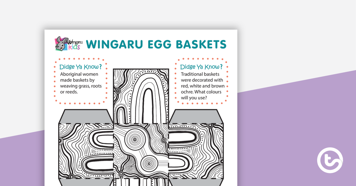 Preview image for Wingaru Easter Egg Basket - teaching resource