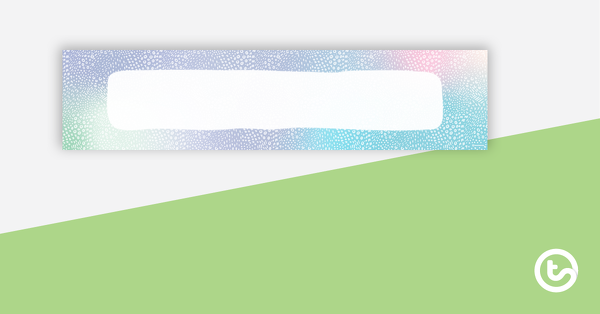 Preview image for Pastel Dreams – Display Banner - teaching resource