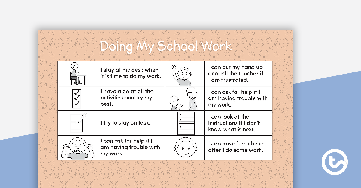 Preview image for Social Stories - Doing My School Work - teaching resource