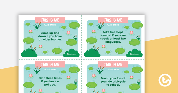 Thumbnail of This Is Me Task Cards - teaching resource