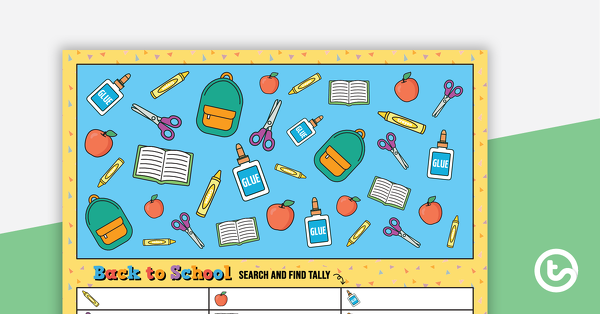 Preview image for Search and Find – Back to School - teaching resource