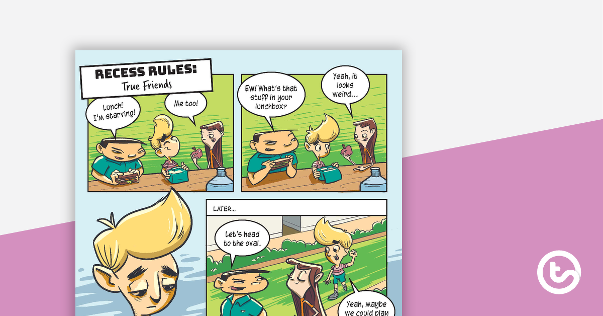 预览图像for Recess Rules: True Friends – Worksheet - teaching resource