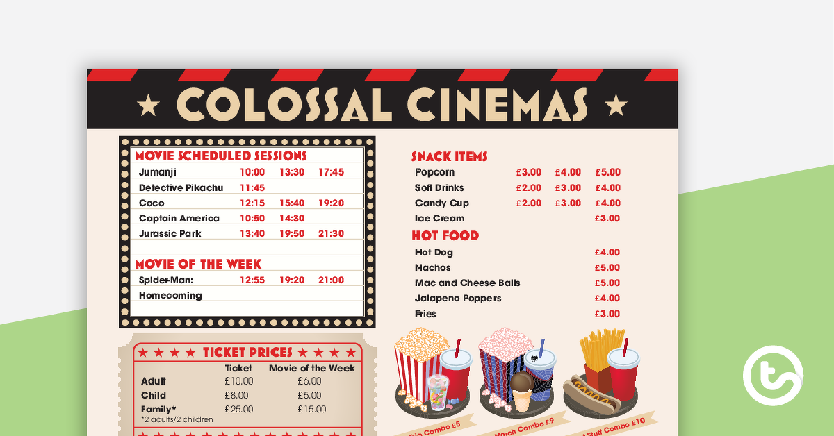 Preview image for Colossal Cinemas – Stimulus Poster - teaching resource