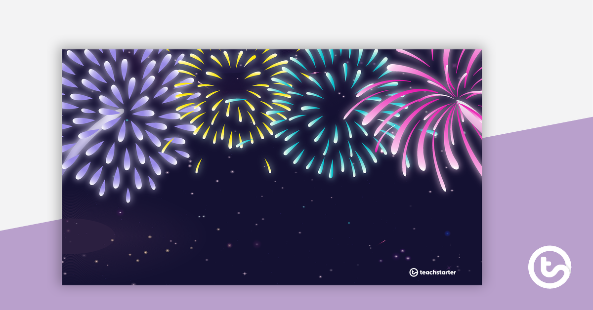 Preview image for Digital Learning Background – New Year - teaching resource