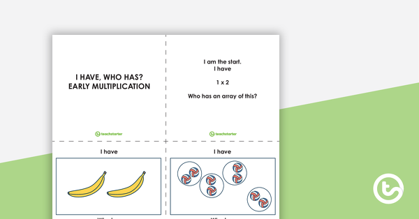 Preview image for I Have, Who Has? – Early Multiplication Game - teaching resource