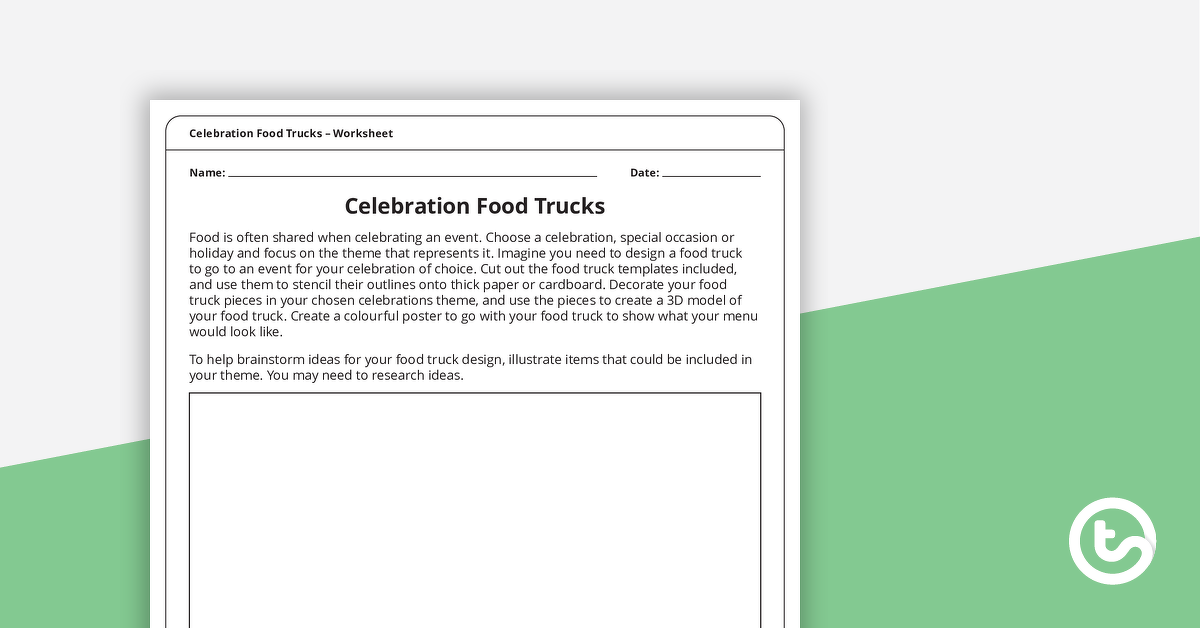 Preview image for Celebration Food Trucks – Template - teaching resource