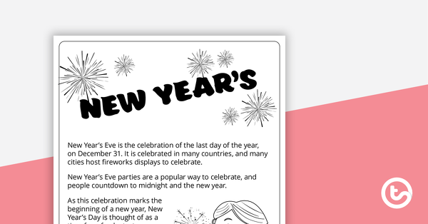 Thumbnail of New Year Thinking – Worksheet - teaching resource