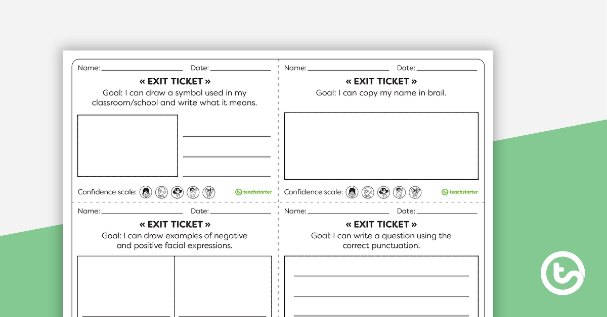 Preview image for Year 1 Literacy Exit Tickets – Worksheets - teaching resource