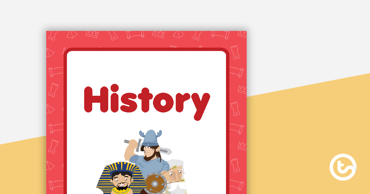 Preview image for History Book Cover - Version 1 - teaching resource