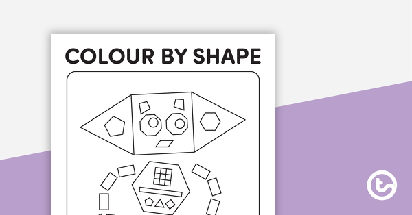 二维形状的颜色缩略图(基本和复杂形状)-教学资源
