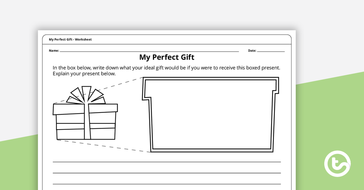 Preview image for My Perfect Gift – Worksheet - teaching resource