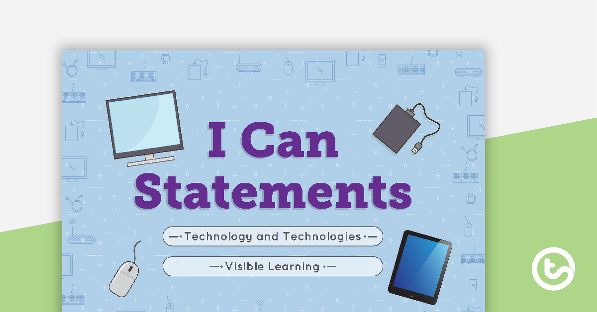 “我可以”陈述的预览图像 - 技术和技术（中级小学） - 教学资源