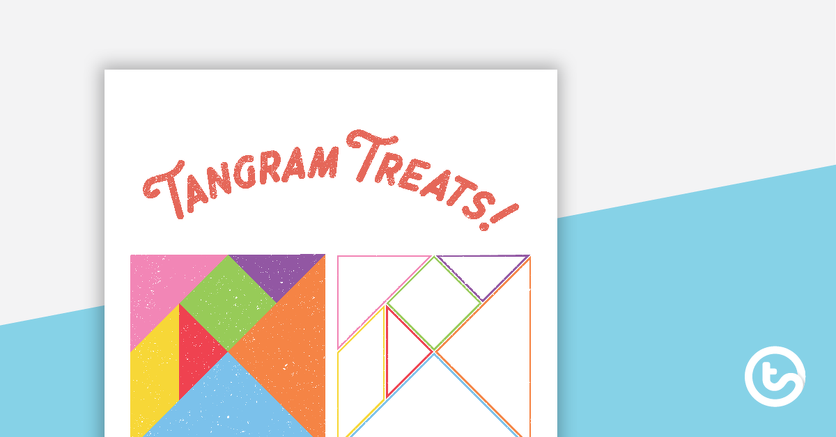 Tangram治疗的预览图像 - 任务卡和模板 - 教学资源