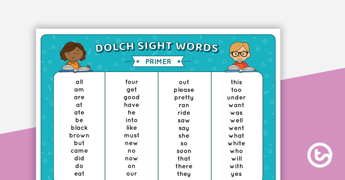 预览图像Dolch视觉单词垫-入门教学资源