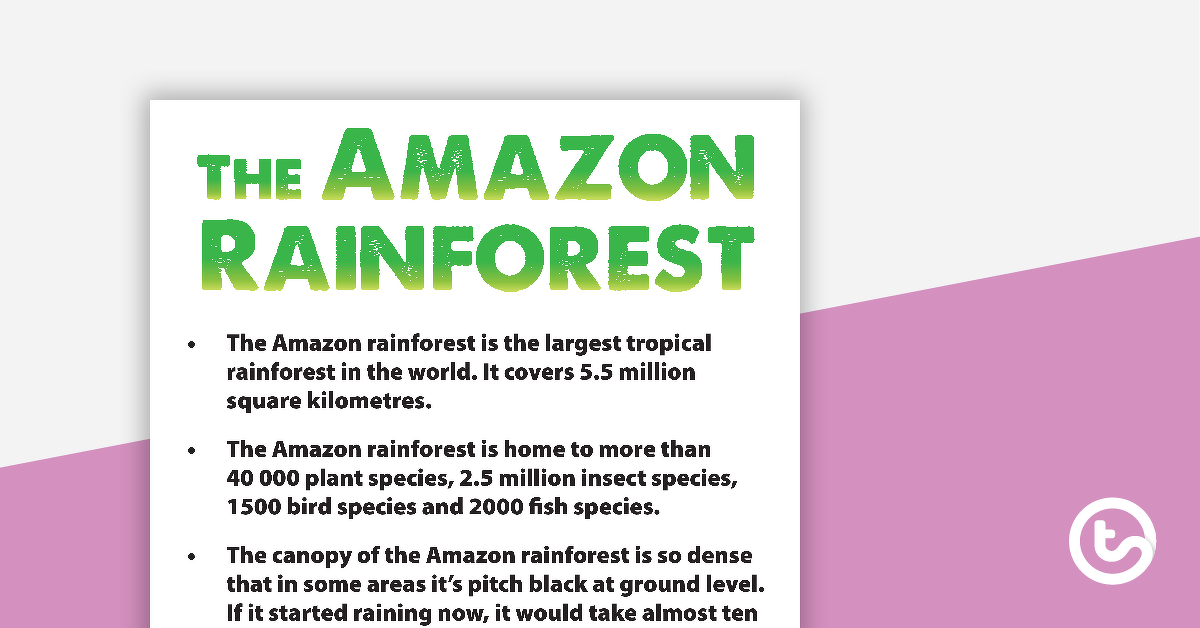 亚马逊雨林概况-教学资源预览图像
