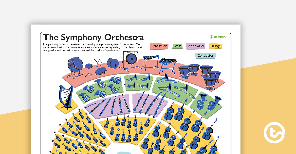 Preview image for The Symphony Orchestra Poster - teaching resource