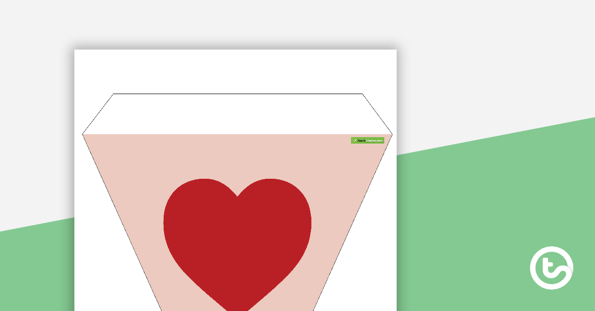Preview image for Decorative Bunting - Love Hearts - teaching resource