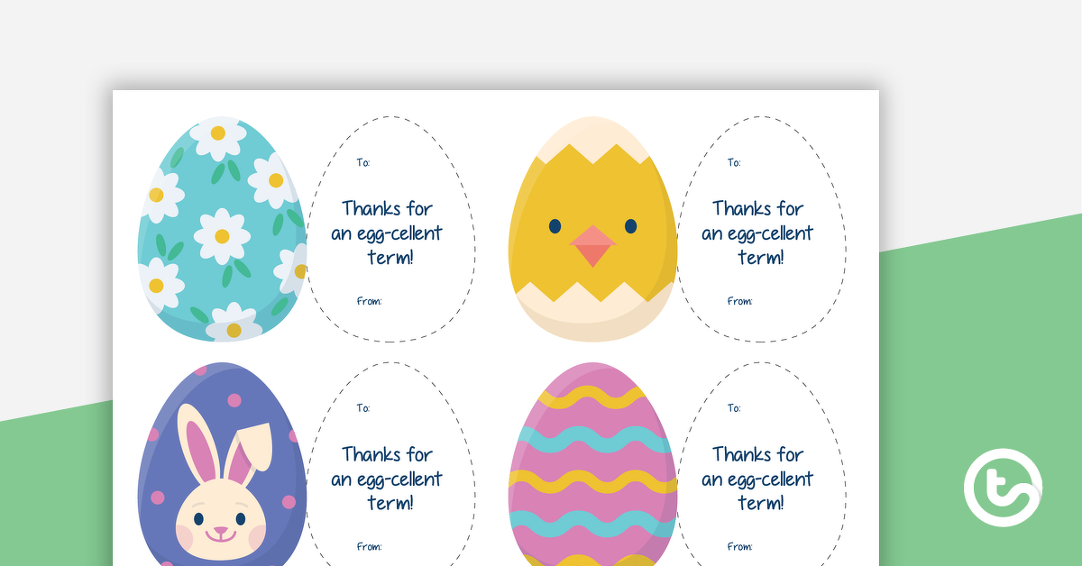 Preview image for Easter Appreciation Tags - teaching resource