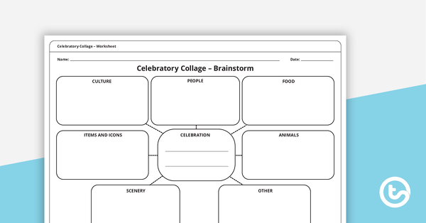 Thumbnail of Celebration Collage – Worksheet - teaching resource